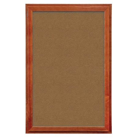 United Visual Products Indoor Enclosed Combo Board, 72"x36", Satin Frame/Black & Buff UVCB7236-BLACK-BUFF